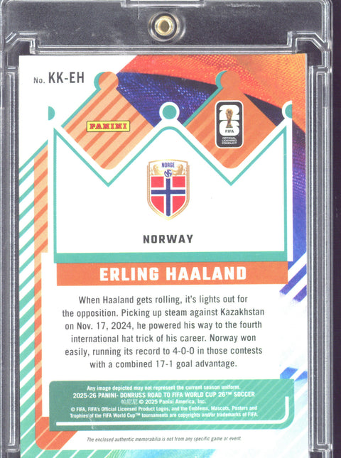 2025-26 Panini Donruss Road to FIFA World Cup 26 Erling Haaland Kit Kings Relic #KK-EH