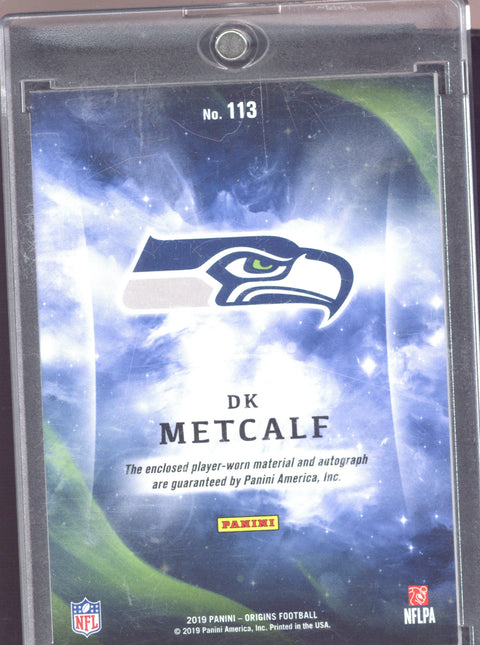 2019 Panini Origins Football DK Metcalf RC Autograph Patch #113