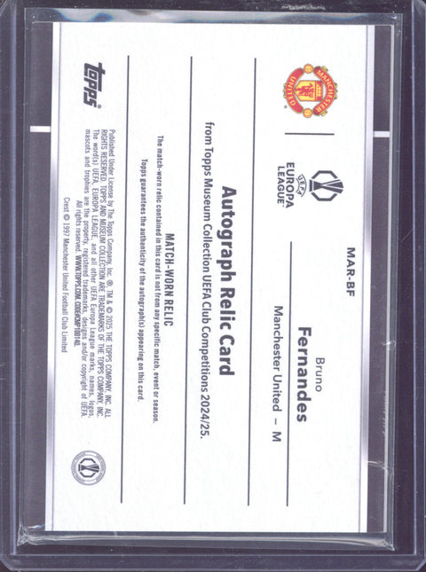 2024-25 Topps Museum UCC Bruno Fernandes Autograph Relic /75 #MAR-BF