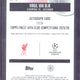2025-26 Topps Finest UCC Virgil van Dijk Autograph /25 #BA-VD