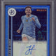 2023-24 Topps Merlin UCC Julian Alvarez Blue Refractor Autograph /75 #AUJA PSA 9