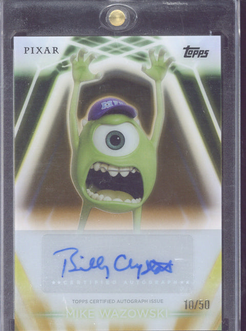 2026 Topps Disney Neon Mike Wazowski Voiced By Billyy Crystal Autograph /50 #TNA-BC