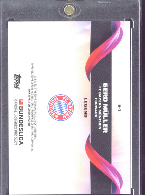 2025-26 Topps Chrome Bundesliga Gerd Müller Helix #H-1