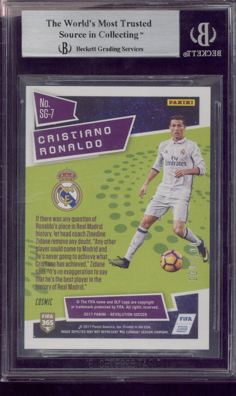 2017 Panini Revolution Cristiano Ronaldo Star Gazing /100 #7 BGS 9
