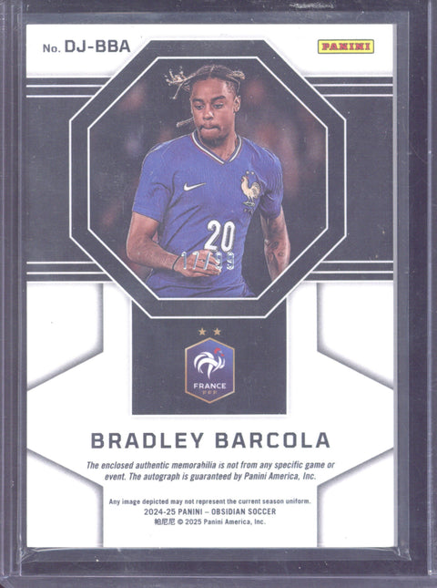 2024-25 Panini Obsidian Bradley Barcola Autograph Relic /99 #DJ-BBA