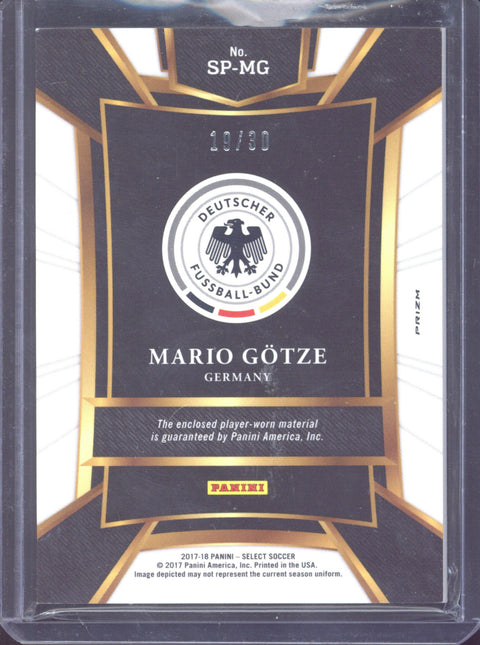2017-18 Panini Select Mario Götze Relic /30 #SP-MG