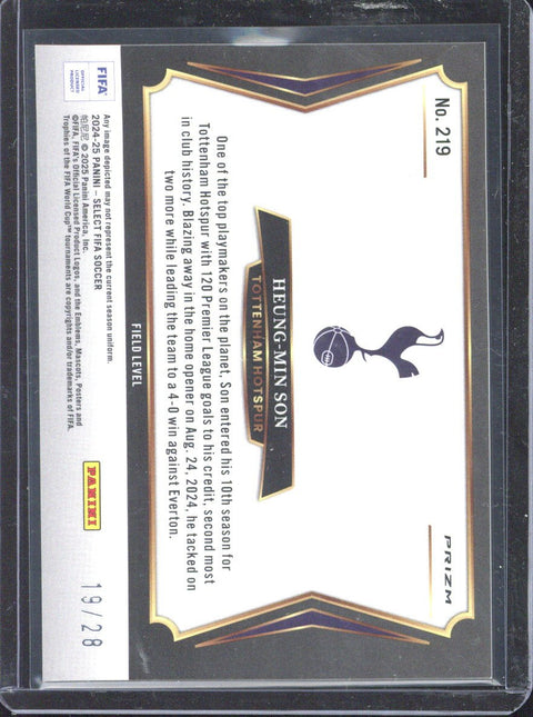 2024-25 Panini Select FIFA Heung Min Son Dracon Scale #219