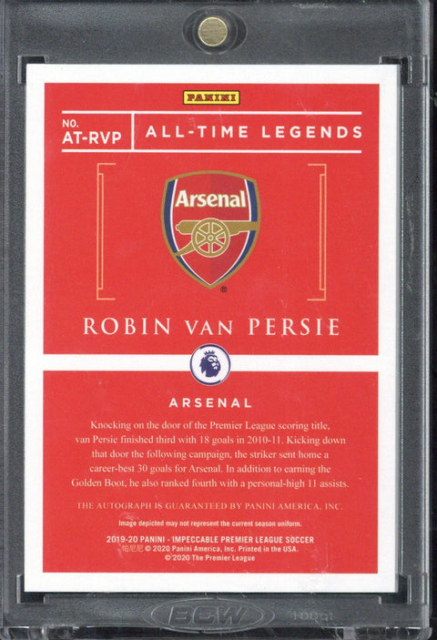 2019-20 Panini Impeccable Robin van Persie All-Time Legends Autograph /50 #AT-RVP
