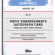 2024 Topps Motif Football Earl Campbell Endorsements Autograph /15 #ME-EC