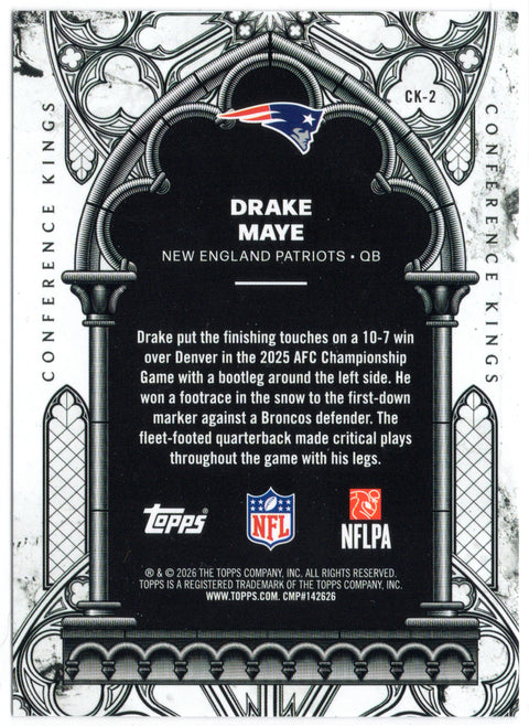 2026 Topps Football Drake Maye Conference Kings #CK-2