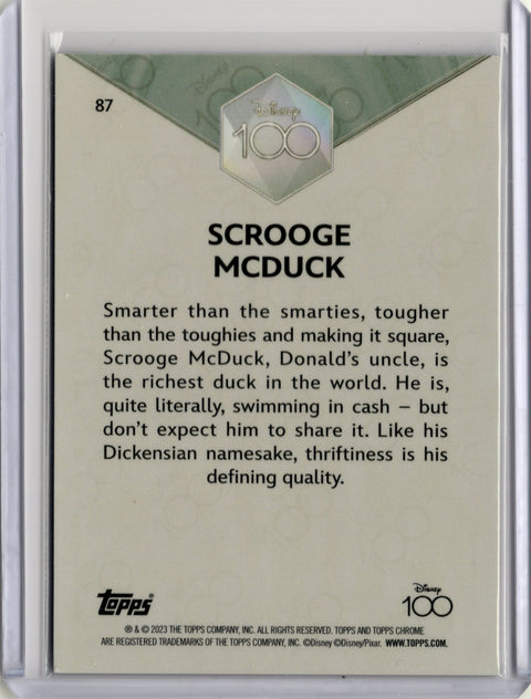 2023 Topps Chrome Disney 100 Scrooge McDuck #87