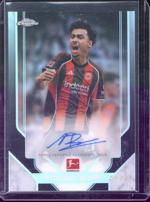2025-26 Topps Chrome Bundesliga Nathaniel Brown Superior Signatures /25 #CSS-NBR