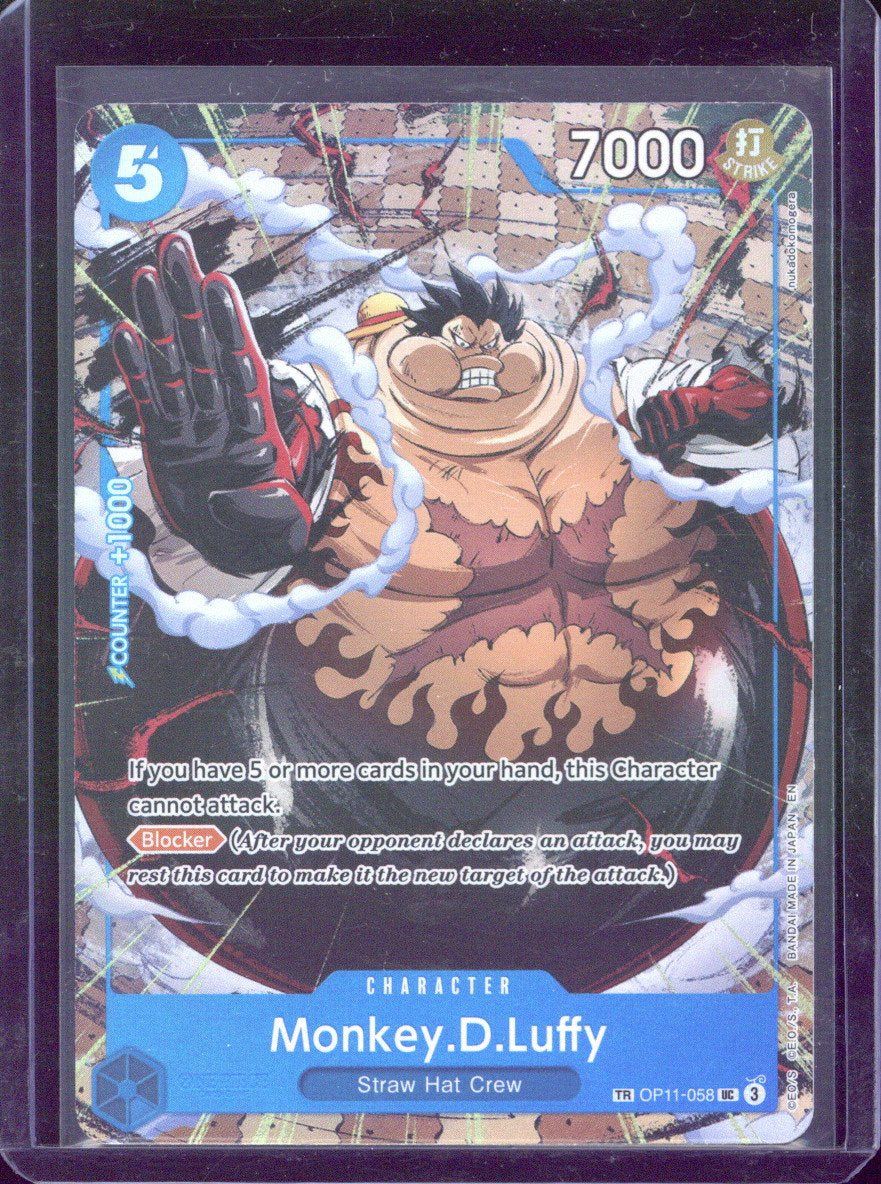 2025 One Piece OP13 EN Monkey D. Luffy Treasure Rare #058 – Card ...
