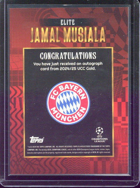 2024-25 Topps UCC Gold Jamal Musiala Elite Autograph /10