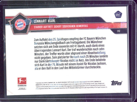 2025-26 Topps Now Lennart Karl RC Orange /25 #141