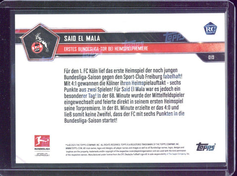 2025-26 Topps Now Said El Mala RC Gold /50 #015