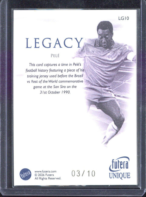 2026 Futera Pele Relic /10 #LG10
