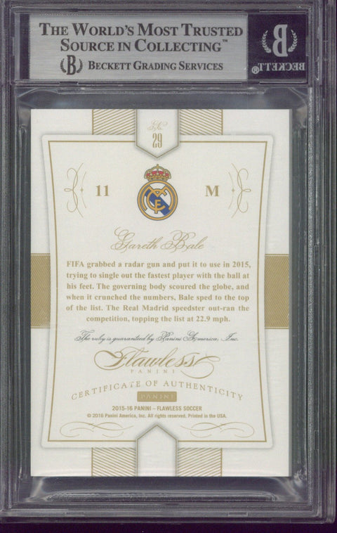 2016 Panini Flawless Gareth Bale Ruby /15 #29 BGS 9