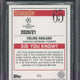 2020-21 Topps Merlin UCL Erling Haaland Red Wave #65 BGS 9.5