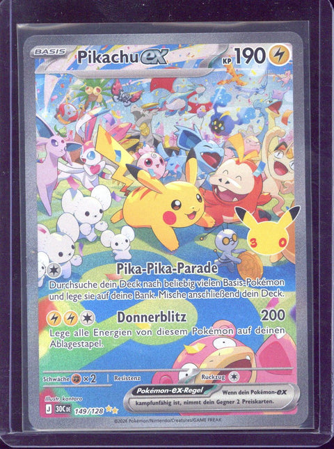 2026 Pokemon 30C EN Pikachu ex SIR #149
