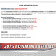 2025 Bowman Baseball Hobby Pack