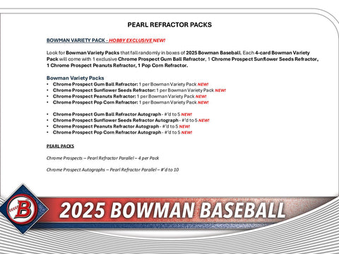 2025 Bowman Baseball Hobby Pack