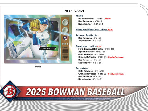 2025 Bowman Baseball Hobby Pack