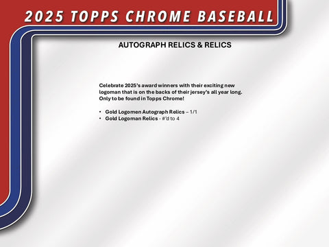 2025 Topps Chrome Baseball Hobby
