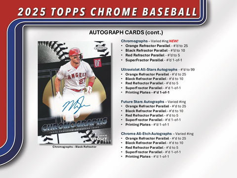 2025 Topps Chrome Baseball Hobby Jumbo Pack