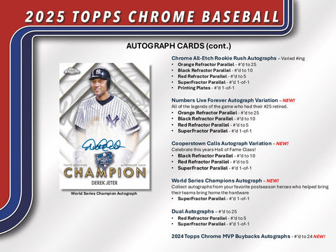 2025 Topps Chrome Baseball Hobby Jumbo Pack