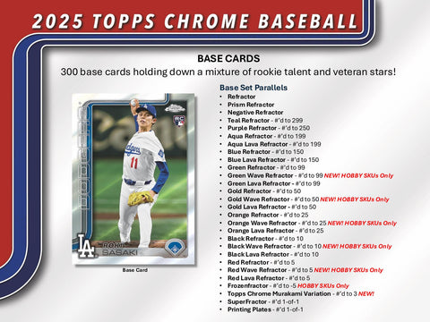 2025 Topps Chrome Baseball Hobby Jumbo Pack