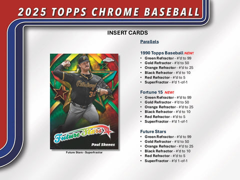 2025 Topps Chrome Baseball Hobby Jumbo Pack