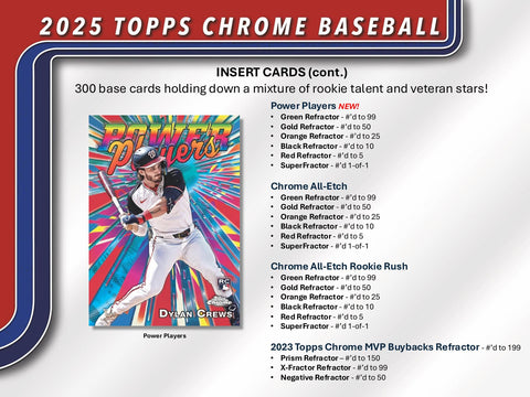 2025 Topps Chrome Baseball Hobby Jumbo Pack