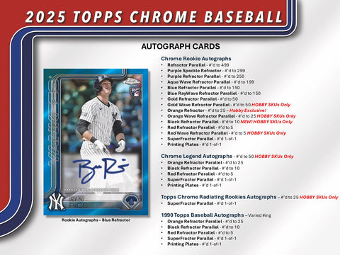 2025 Topps Chrome Baseball Hobby Jumbo Pack