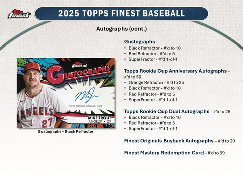 2025 Topps Finest Baseball Hobby Pack