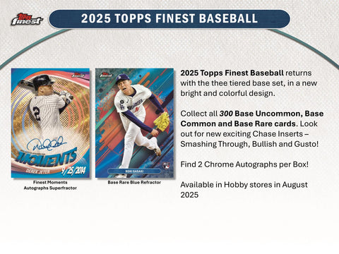 2025 Topps Finest Baseball Hobby Pack
