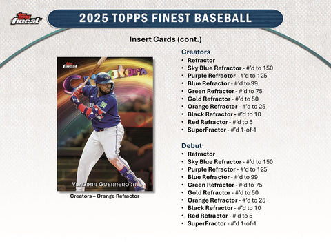 2025 Topps Finest Baseball Hobby Pack