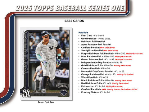 2025 Topps Series 1 Baseball Hobby Jumbo Pack
