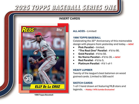 2025 Topps Series 1 Baseball Hobby Jumbo Pack