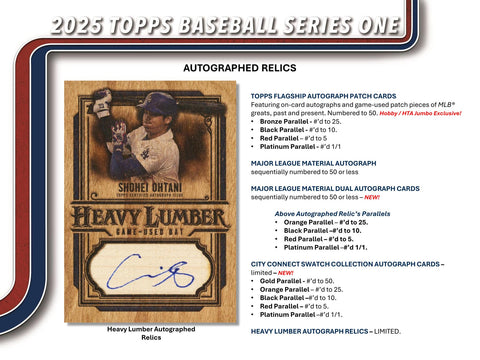 2025 Topps Series 1 Baseball Hobby Jumbo Pack