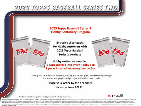 2025 Topps Series 2 Baseball Hobby Jumbo Pack
