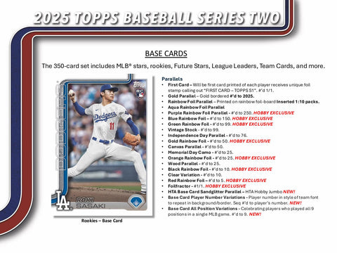 2025 Topps Series 2 Baseball Hobby Jumbo Pack