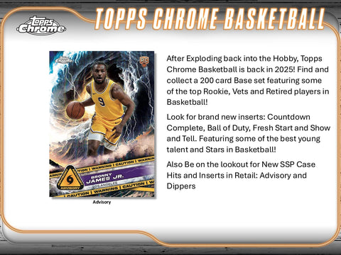 2024/25 Topps Chrome Basketball 8-Pack Blaster