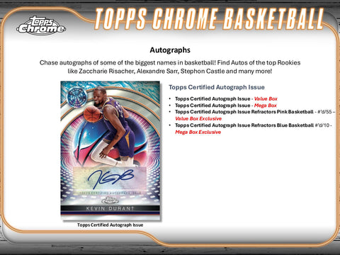 2024/25 Topps Chrome Basketball 8-Pack Blaster