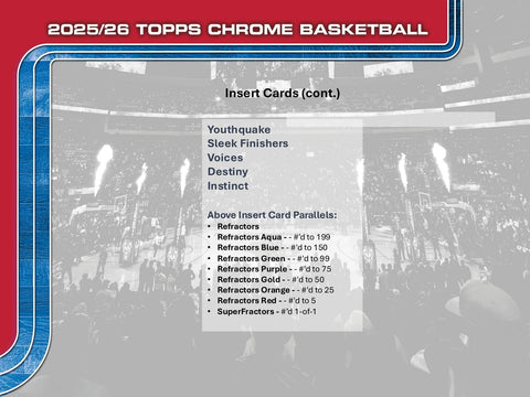 2025/26 Topps Chrome Basketball 7-Pack Blaster