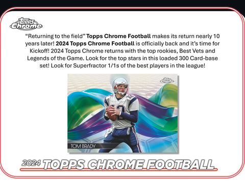 2024 Topps Chrome Football Hobby Pack
