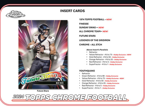 2024 Topps Chrome Football Hobby Pack