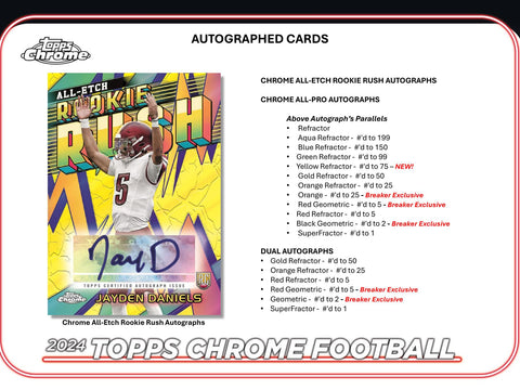 2024 Topps Chrome Football Hobby Pack