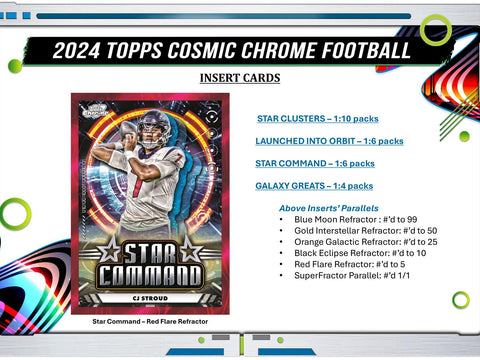 2024 Topps Cosmic Chrome Football Hobby Pack