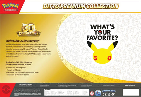 Pokemon 30th Celebration Ditto Premium Collection (Presell)